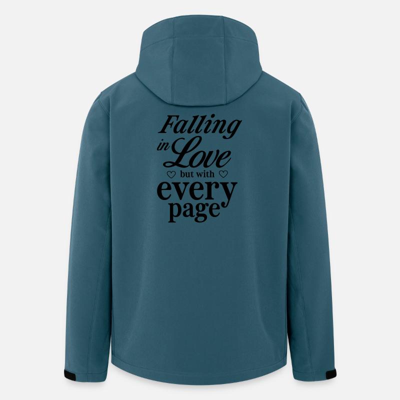 Verliebt euch, aber mit jeder Seite - Recycelte Männer Softshell-Jacke von Stanley/Stella - Dunkles Petrol