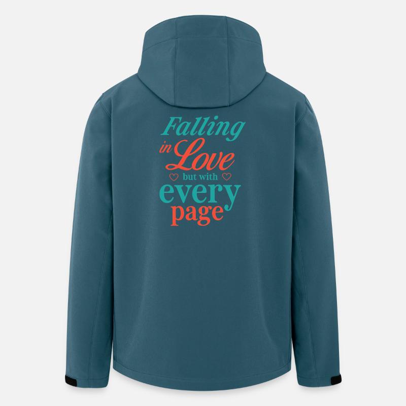 Verliebt euch, aber mit jeder Seite - Recycelte Männer Softshell-Jacke von Stanley/Stella - Dunkles Petrol