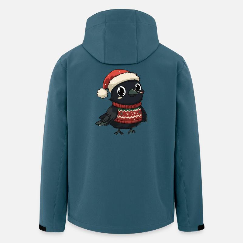 Noël de Corbeau - Veste softshell homme en polyester recyclé Stanley/Stella - bleu pétrole foncé
