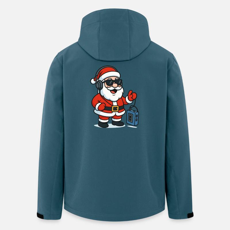 Weihnachts-DJ Santa Groove - Recycelte Männer Softshell-Jacke von Stanley/Stella - Dunkles Petrol