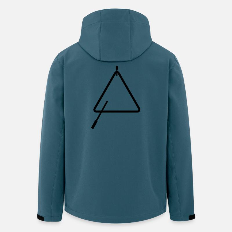Dreiecksmusik - Recycelte Männer Softshell-Jacke von Stanley/Stella - Dunkles Petrol