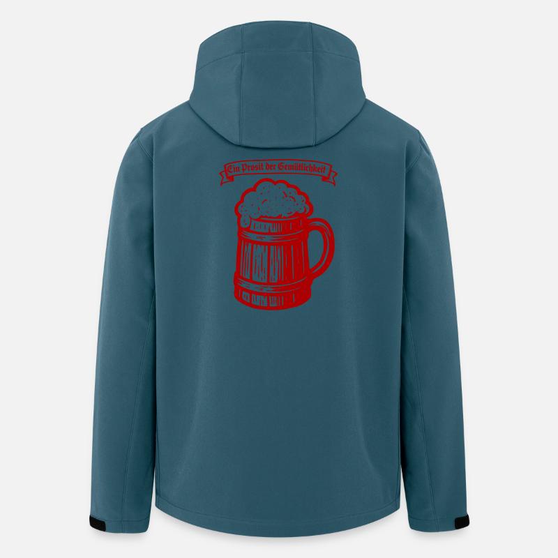Ein Prosit der Gemütlichkeit - Recycelte Männer Softshell-Jacke von Stanley/Stella - Dunkles Petrol