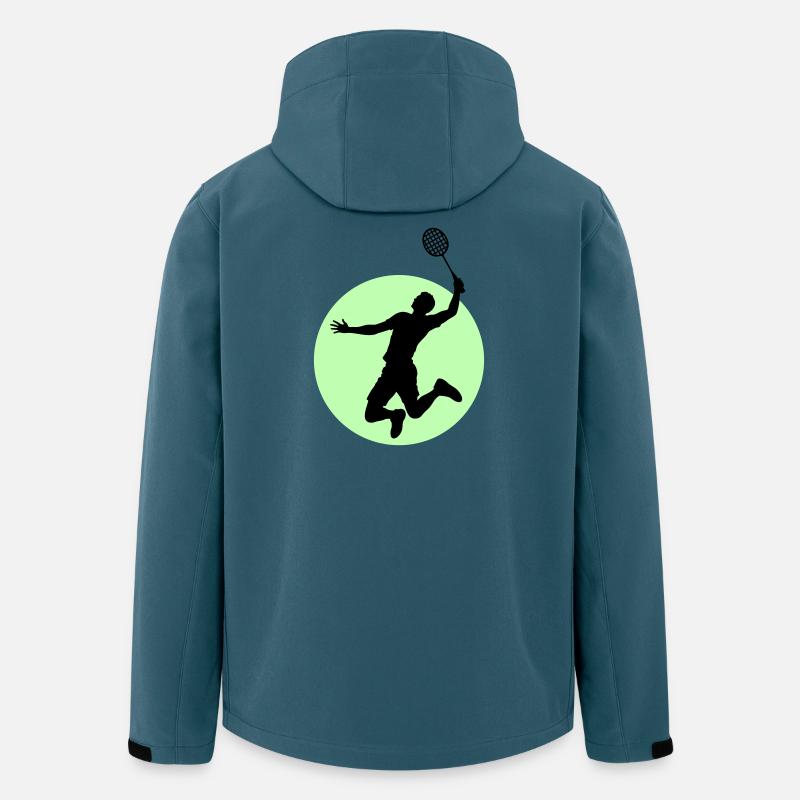 Badminton Player Silhouette – Smash Power - Men’s Recycled Softshell Jacket by Stanley/Stella - stargazer