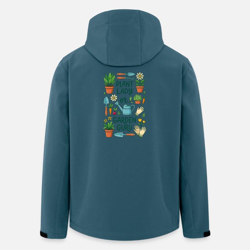 Der Pflanzenliebhaber oder Gartenexperte - Recycelte Männer Softshell-Jacke von Stanley/Stella - Dunkles Petrol