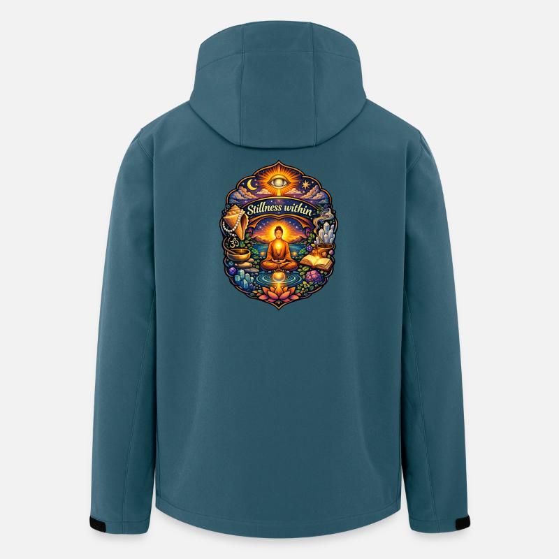 Stillness Within: Inner Light - Men’s Recycled Softshell Jacket by Stanley/Stella - stargazer