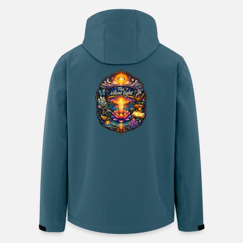 Das stille Licht - Recycelte Männer Softshell-Jacke von Stanley/Stella - Dunkles Petrol