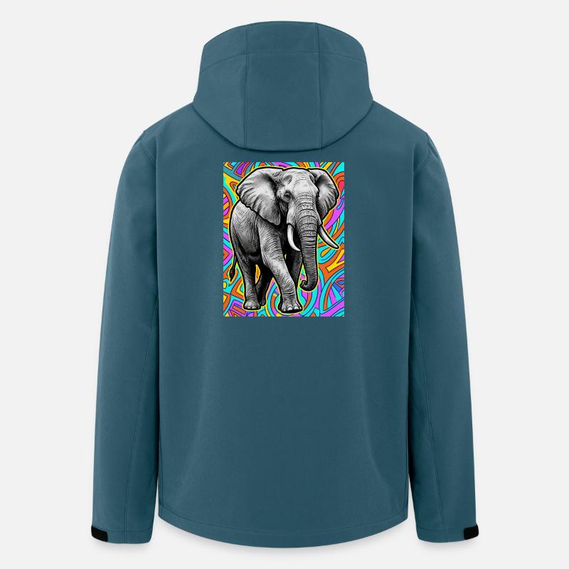 Elefant - Recycelte Männer Softshell-Jacke von Stanley/Stella - Dunkles Petrol