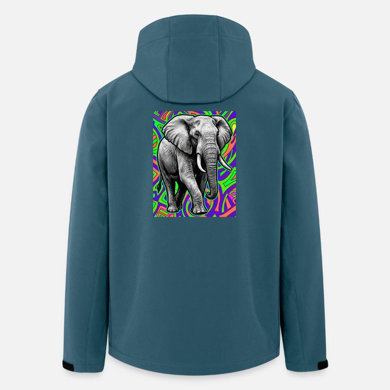 Elefant - Recycelte Männer Softshell-Jacke von Stanley/Stella - Dunkles Petrol
