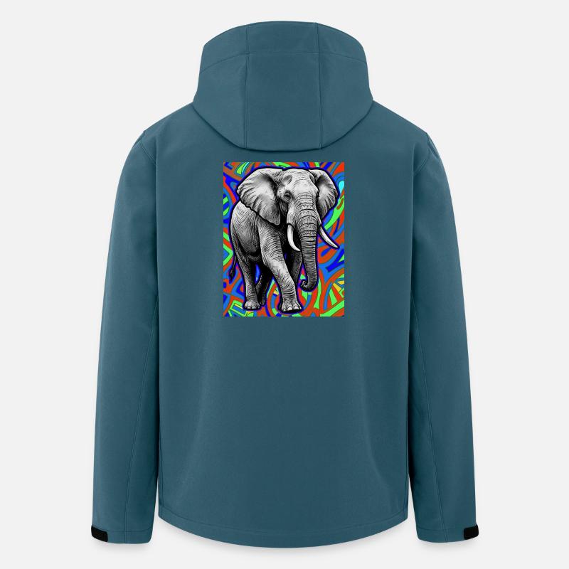 Elefant - Recycelte Männer Softshell-Jacke von Stanley/Stella - Dunkles Petrol