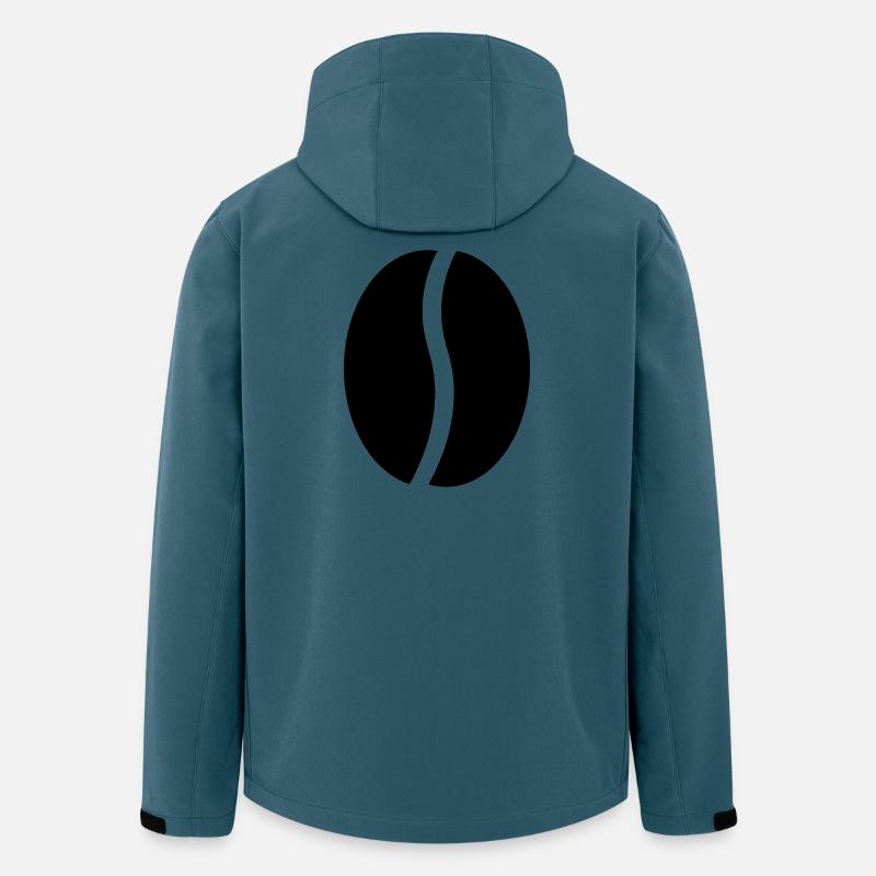 Kaffeebohnen - Recycelte Männer Softshell-Jacke von Stanley/Stella - Dunkles Petrol