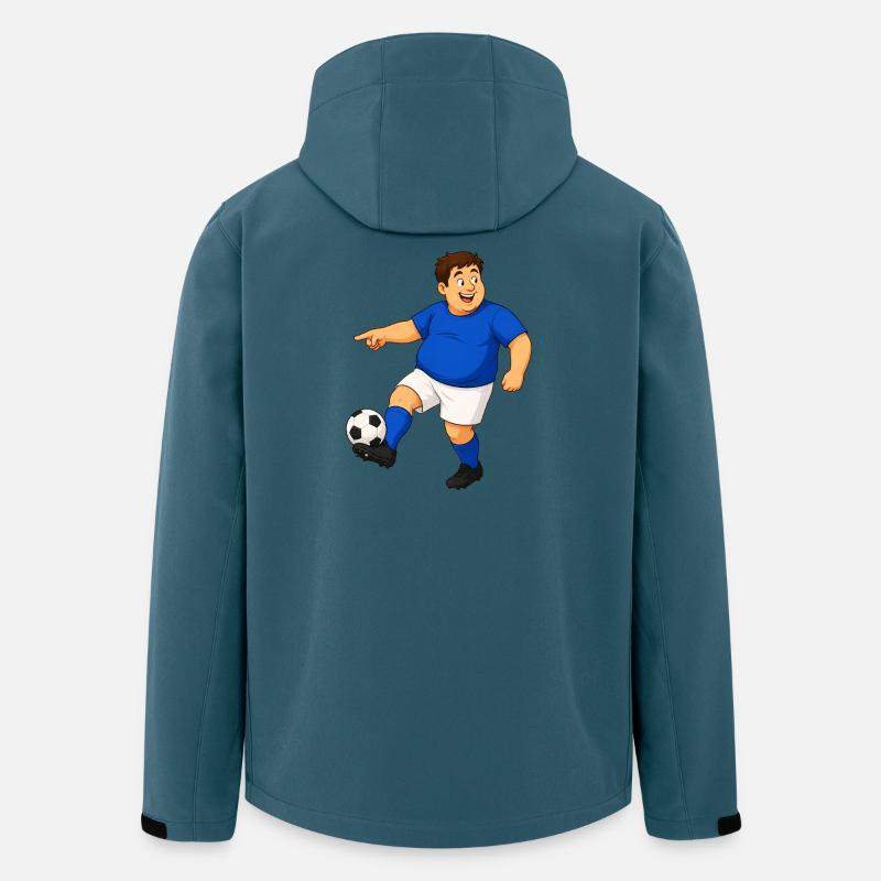 Fußballer in Aktion - Recycelte Männer Softshell-Jacke von Stanley/Stella - Dunkles Petrol