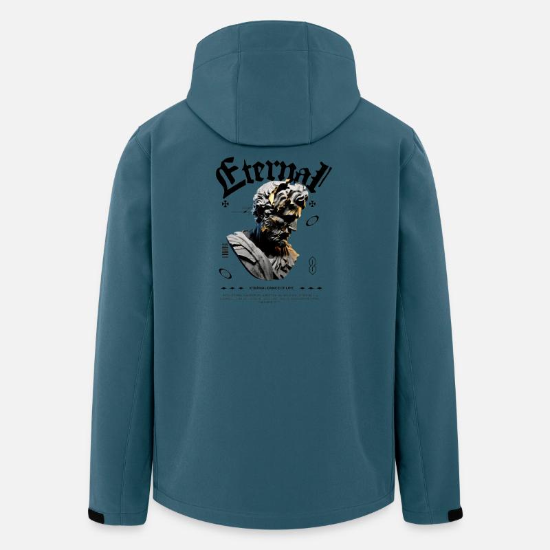 Ewige Bronzestatue Glitch - Recycelte Männer Softshell-Jacke von Stanley/Stella - Dunkles Petrol