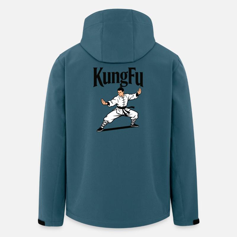 Kung-Fu-Kampfkünste - Recycelte Männer Softshell-Jacke von Stanley/Stella - Dunkles Petrol