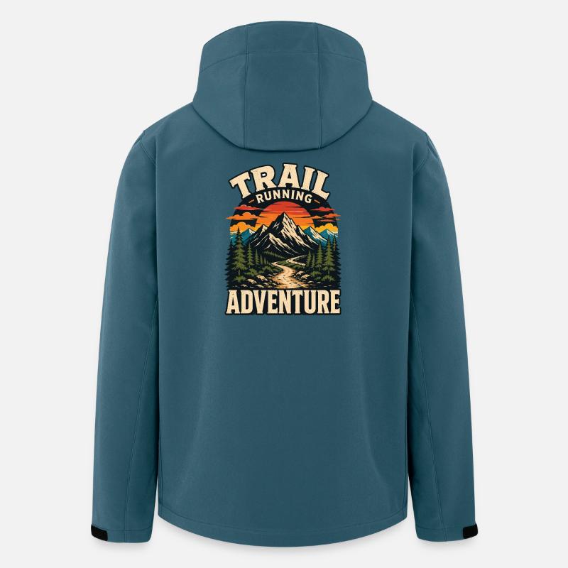 Trailrunning-Abenteuer - Recycelte Männer Softshell-Jacke von Stanley/Stella - Dunkles Petrol
