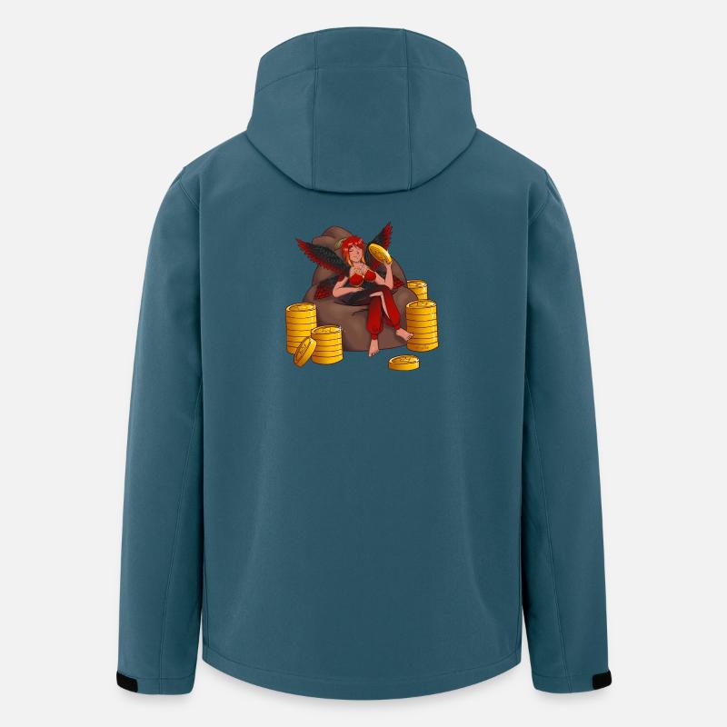 Schatzwächterin mit Flügeln - Recycelte Männer Softshell-Jacke von Stanley/Stella - Dunkles Petrol