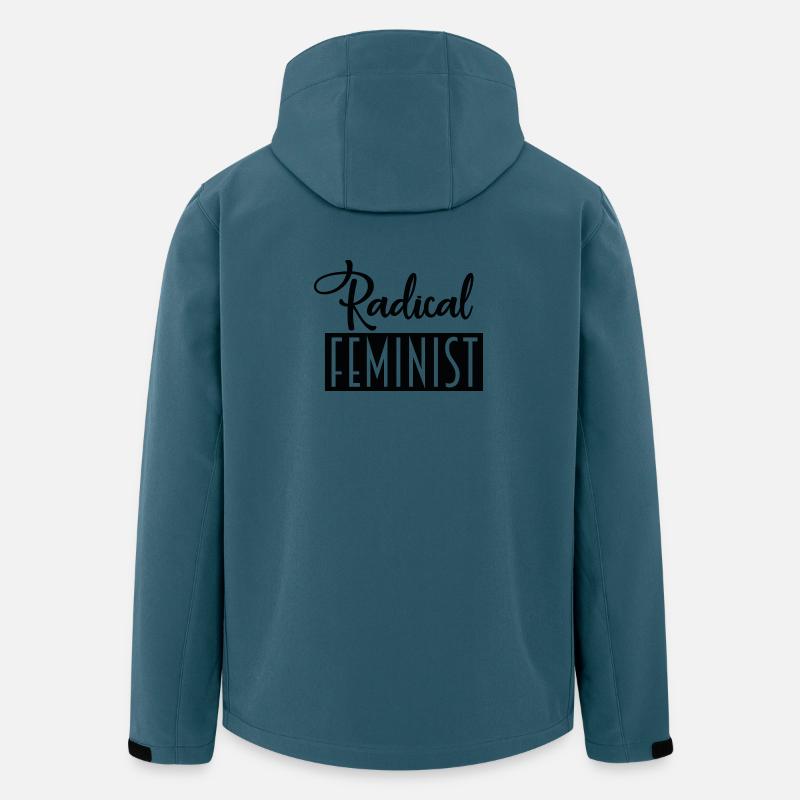 radikale Feministin - Recycelte Männer Softshell-Jacke von Stanley/Stella - Dunkles Petrol