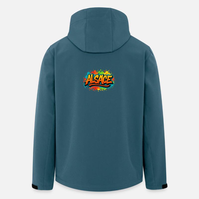 Magical Alsace Graffiti Design T-shirt - Men’s Recycled Softshell Jacket by Stanley/Stella - stargazer