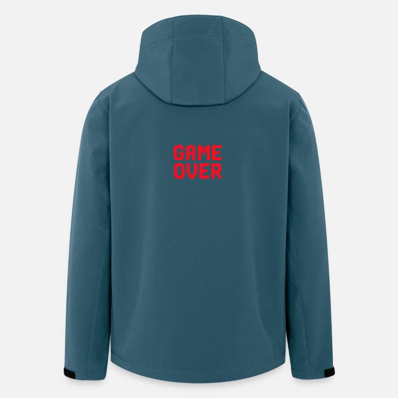 Retro Pixel Game Over Grafik - Recycelte Männer Softshell-Jacke von Stanley/Stella - Dunkles Petrol