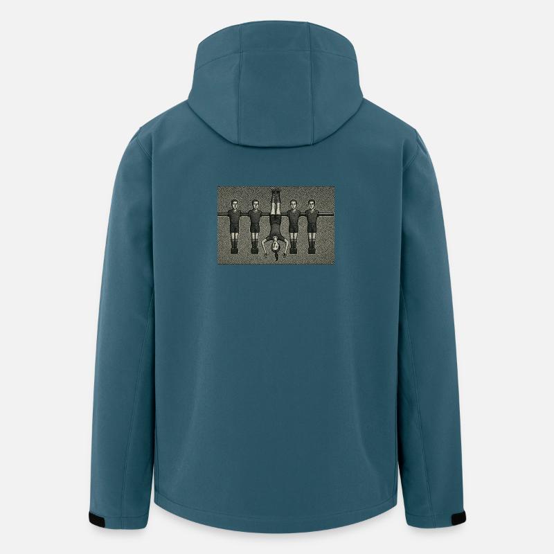 Handstand auf Balkensymmetrie - Recycelte Männer Softshell-Jacke von Stanley/Stella - Dunkles Petrol