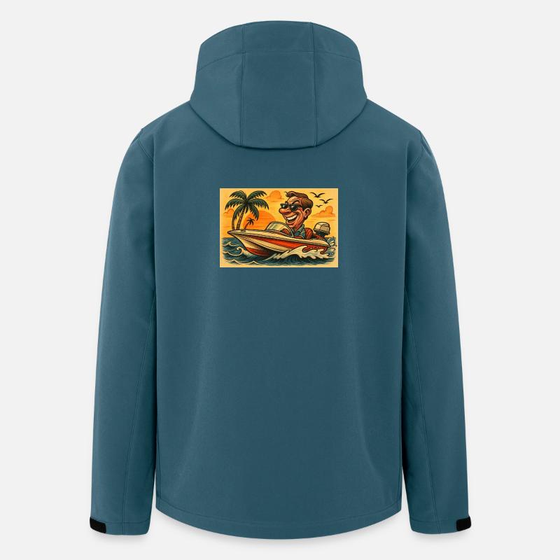 Speed Boat - Recycelte Männer Softshell-Jacke von Stanley/Stella - Dunkles Petrol