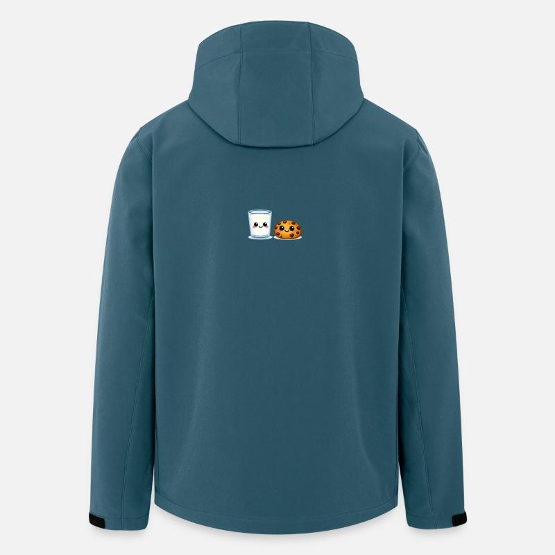 Milch-und-Keks-Kawaii-Duo - Recycelte Männer Softshell-Jacke von Stanley/Stella - Dunkles Petrol