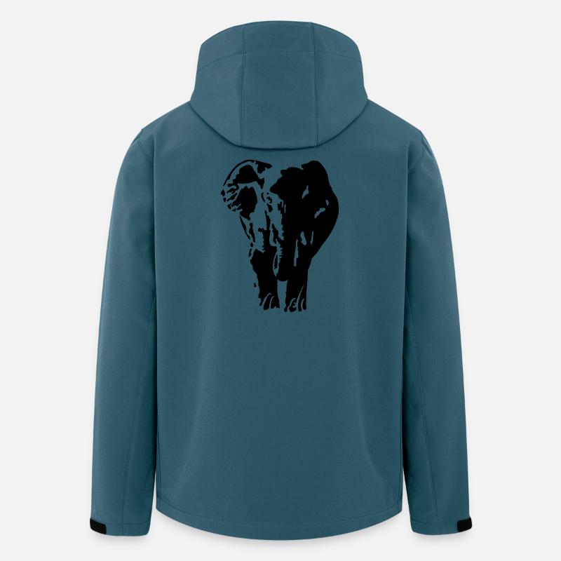 Elefant - Recycelte Männer Softshell-Jacke von Stanley/Stella - Dunkles Petrol
