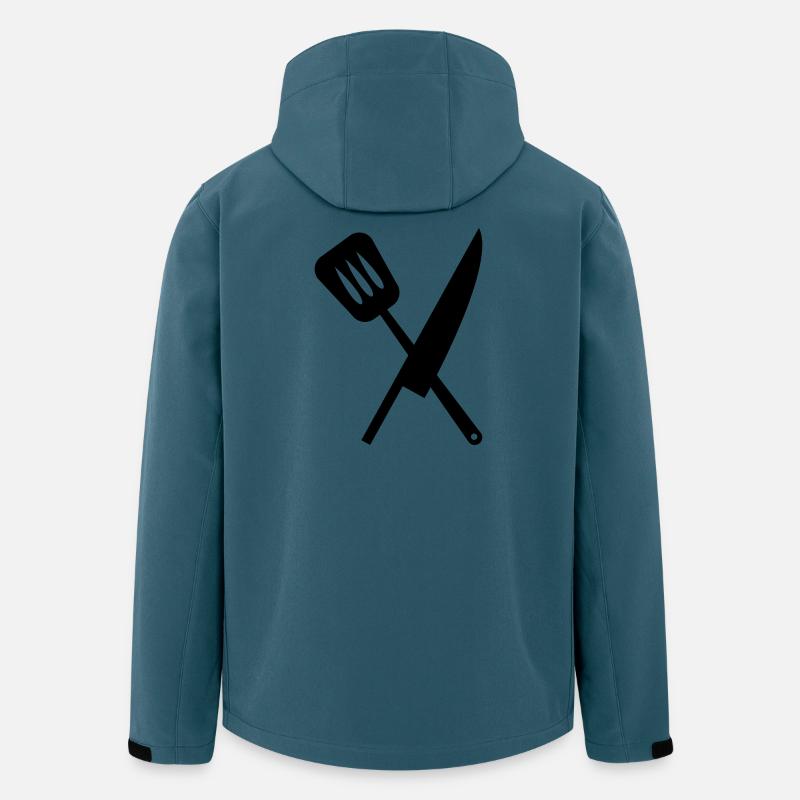 Cuisine - Recycelte Männer Softshell-Jacke von Stanley/Stella - Dunkles Petrol