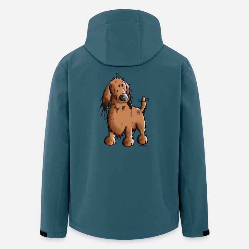 Danica der Dackel - Recycelte Männer Softshell-Jacke von Stanley/Stella - Dunkles Petrol