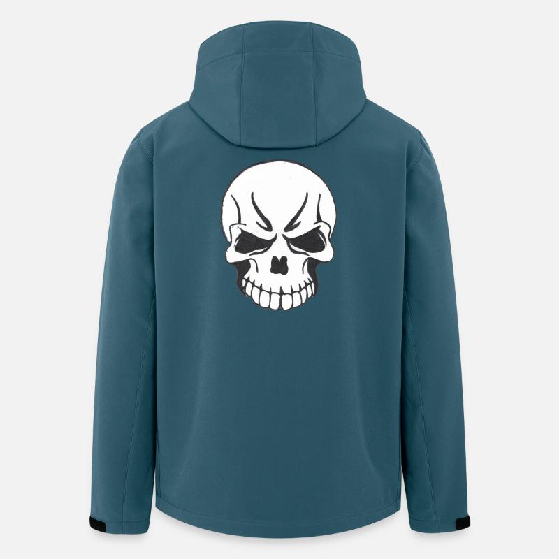 SKULL COMIC STYLE - Recycelte Männer Softshell-Jacke von Stanley/Stella - Dunkles Petrol