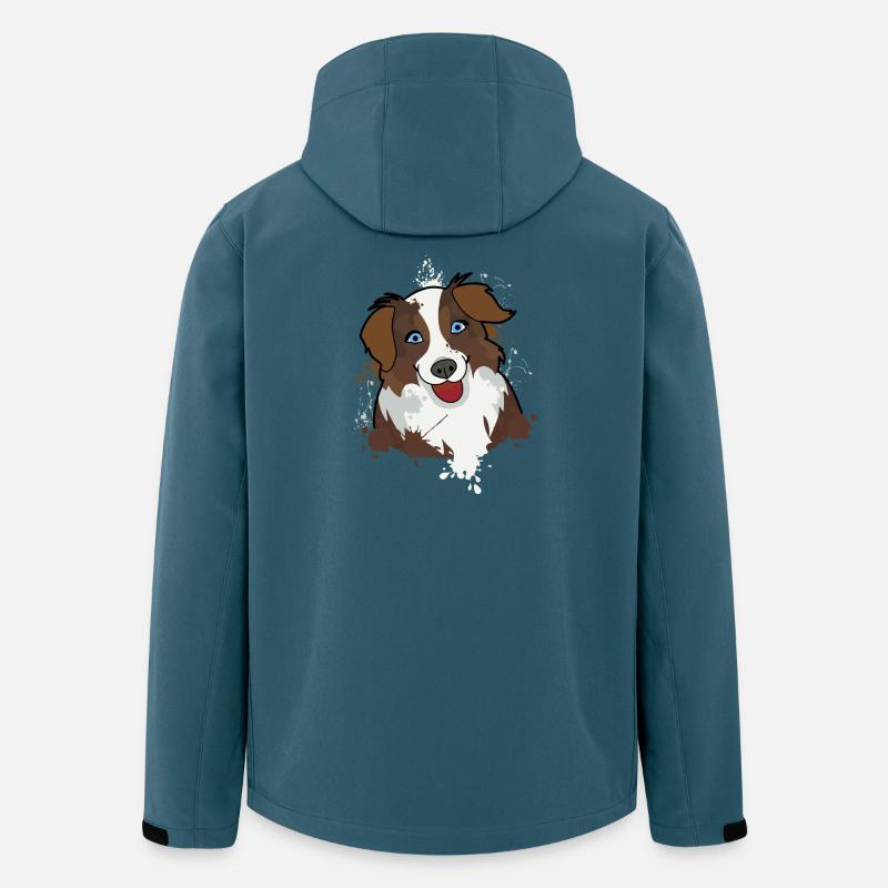 Australian Shepherd - Recycelte Männer Softshell-Jacke von Stanley/Stella - Dunkles Petrol