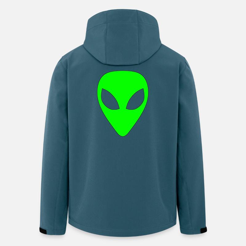 Alien - Hellgrün - Recycelte Männer Softshell-Jacke von Stanley/Stella - Dunkles Petrol