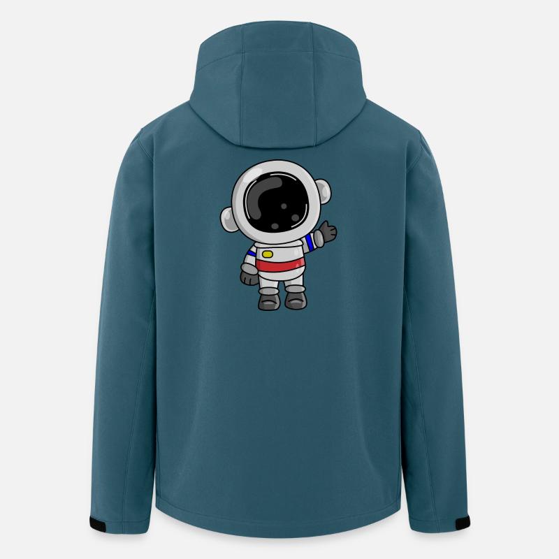 Astronaut Kosmos Spaceman Weltall - Recycelte Männer Softshell-Jacke von Stanley/Stella - Dunkles Petrol