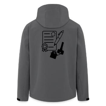 Contrat de maison signer l’achat de loyer - Veste softshell homme en polyester recyclé Stanley/Stella -  - Dos - AI Model Male 185 light (185cm)