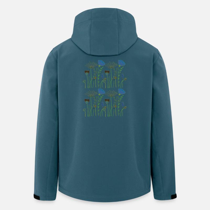 trockenblumen - Recycelte Männer Softshell-Jacke von Stanley/Stella - Dunkles Petrol