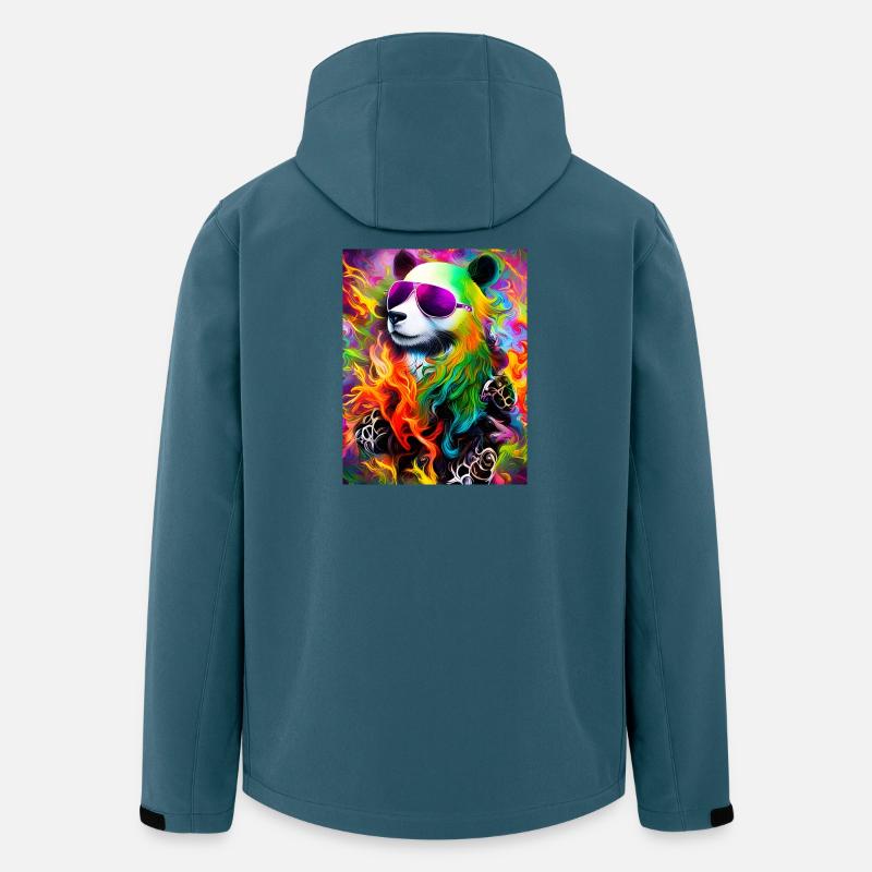 Regenbogen Panda Sonnenbrille - Recycelte Männer Softshell-Jacke von Stanley/Stella - Dunkles Petrol