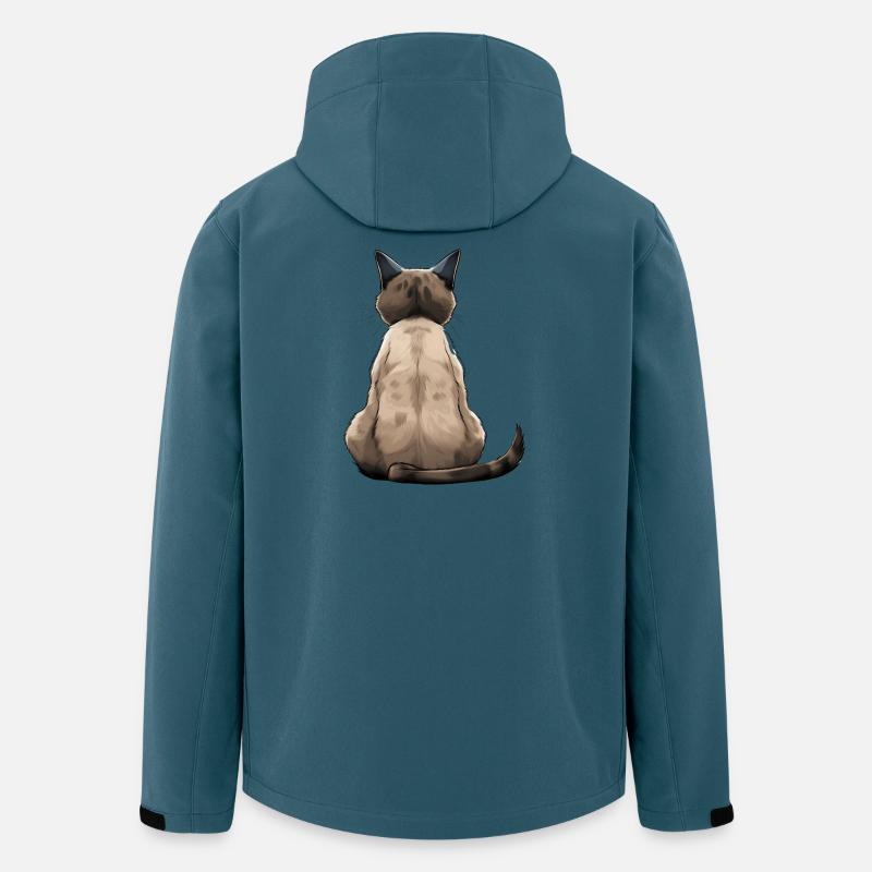 Siamkatze - Recycelte Männer Softshell-Jacke von Stanley/Stella - Dunkles Petrol