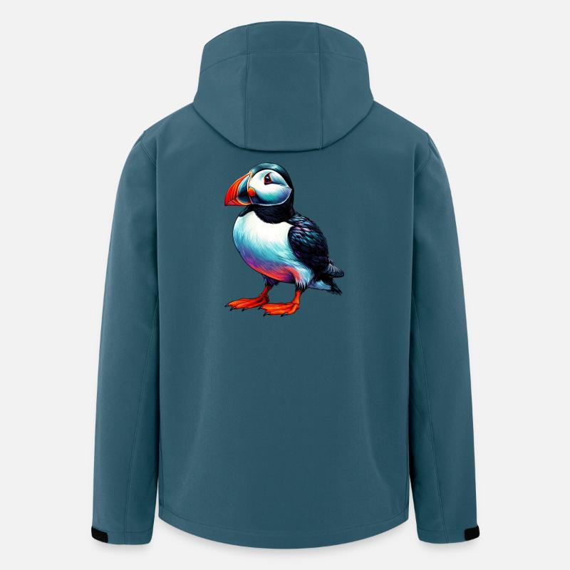 Papageitaucher - Recycelte Männer Softshell-Jacke von Stanley/Stella - Dunkles Petrol