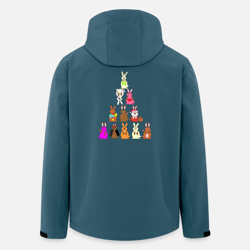 Witzige Kaninchen Comic bunt - Recycelte Männer Softshell-Jacke von Stanley/Stella - Dunkles Petrol