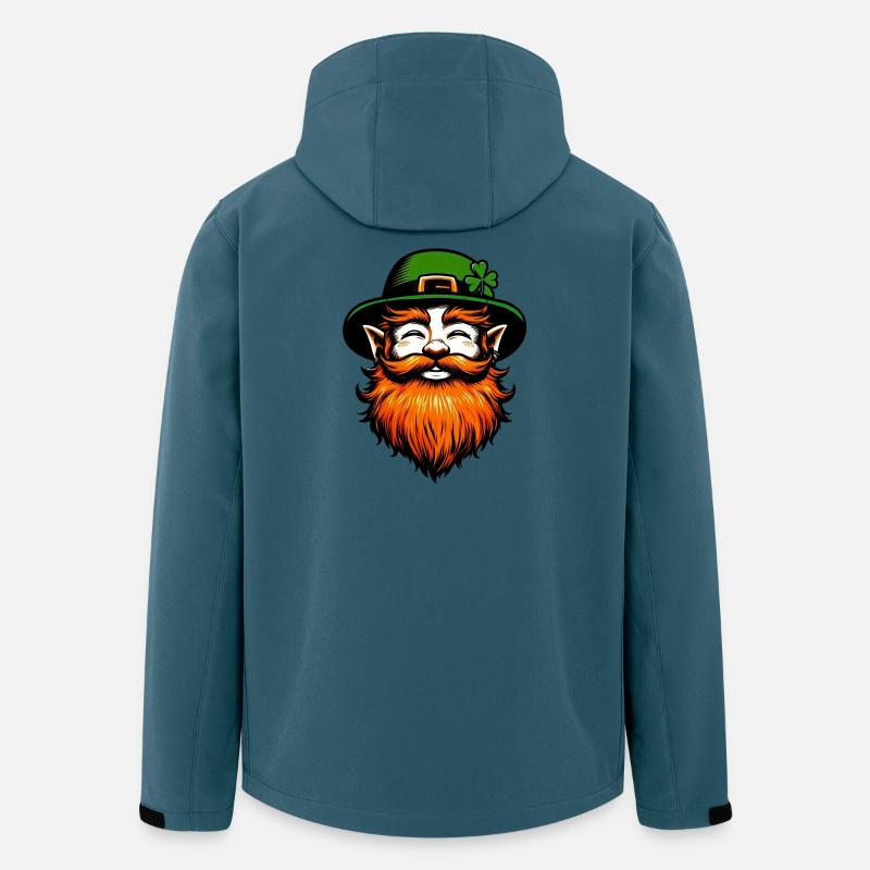 Irischer Kobold Irland - Recycelte Männer Softshell-Jacke von Stanley/Stella - Dunkles Petrol