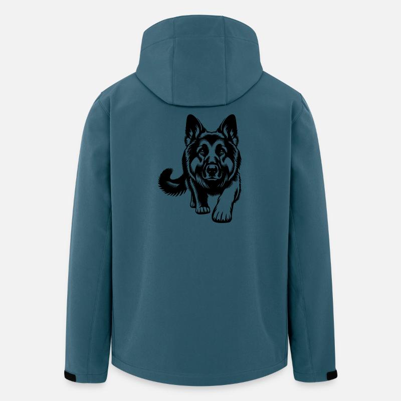 German Shepherd - Men’s Recycled Softshell Jacket by Stanley/Stella - stargazer