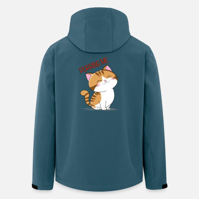 Purring me katze - Recycelte Männer Softshell-Jacke von Stanley/Stella - Dunkles Petrol