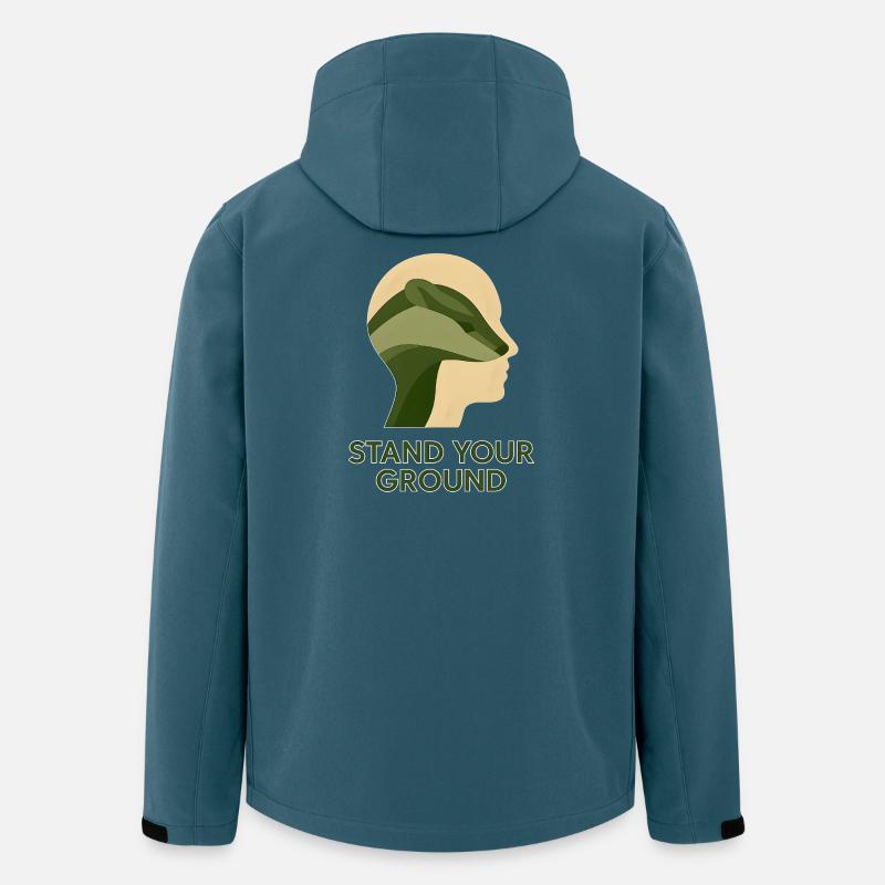 Stand Your Ground - Recycelte Männer Softshell-Jacke von Stanley/Stella - Dunkles Petrol
