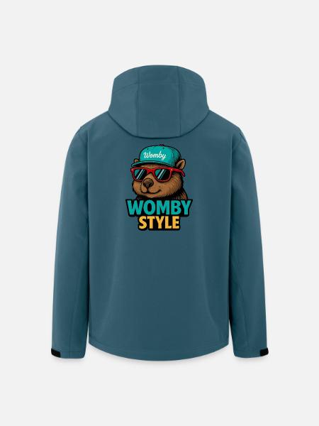 Womby Style Beaver with Sunglasses - Men’s Recycled Softshell Jacket by Stanley/Stella - stargazer