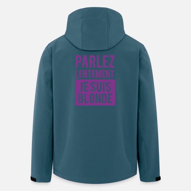 Glaubensbotschaft in moderner Typografie - Recycelte Männer Softshell-Jacke von Stanley/Stella - Dunkles Petrol