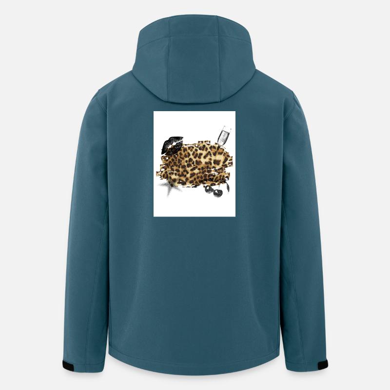 Leopard - Recycelte Männer Softshell-Jacke von Stanley/Stella - Dunkles Petrol