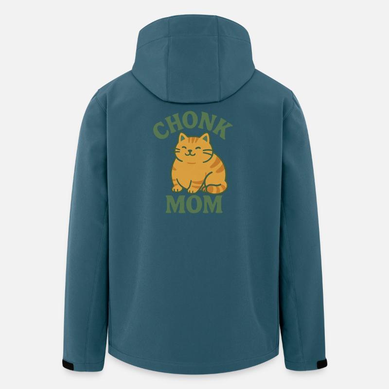 Ingwerkatze Chonk Mom - Recycelte Männer Softshell-Jacke von Stanley/Stella - Dunkles Petrol