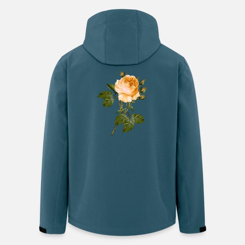 Blume - Recycelte Männer Softshell-Jacke von Stanley/Stella - Dunkles Petrol