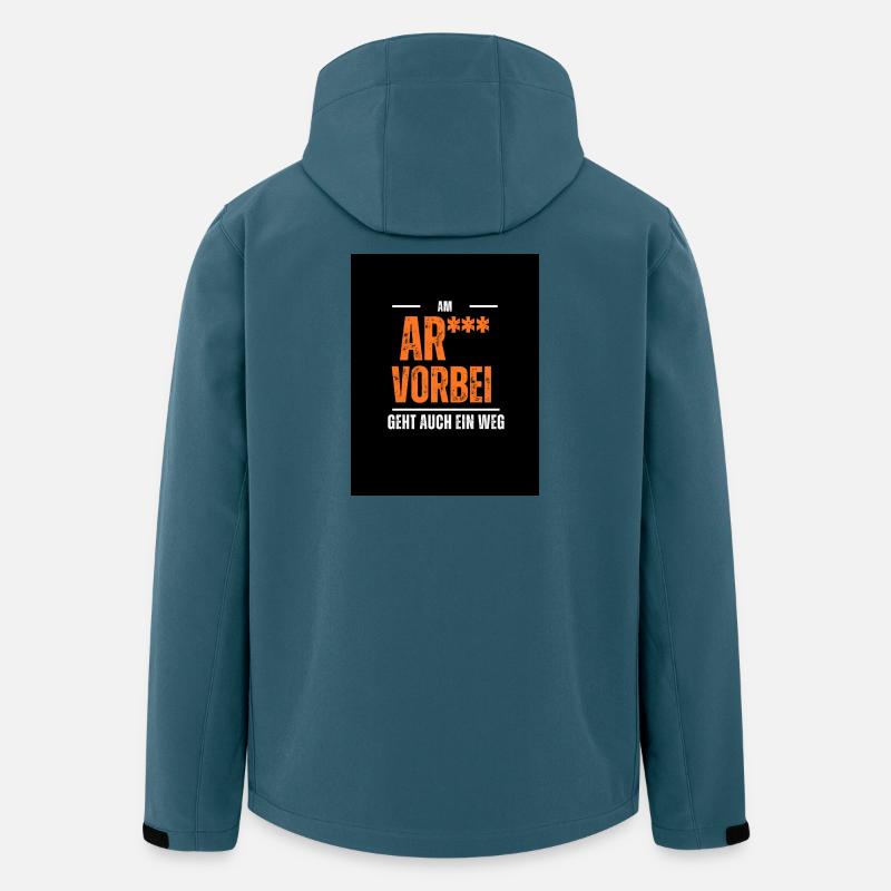 Am Arsch vorbei  - Recycelte Männer Softshell-Jacke von Stanley/Stella - Dunkles Petrol