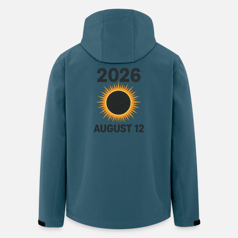 2026 August 12 - total solar eclipse - Men’s Recycled Softshell Jacket by Stanley/Stella - stargazer