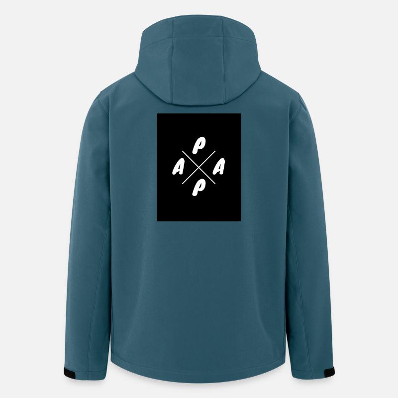 A-P Kreuz Logo Druck - Recycelte Männer Softshell-Jacke von Stanley/Stella - Dunkles Petrol